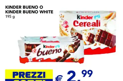 Kinder Bueno o Kinder Bueno White