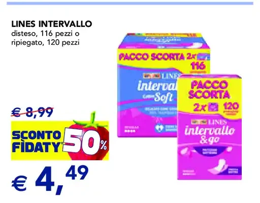Assorbenti Lines Intervallo