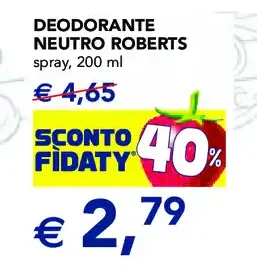 Deodorante Neutro Roberts