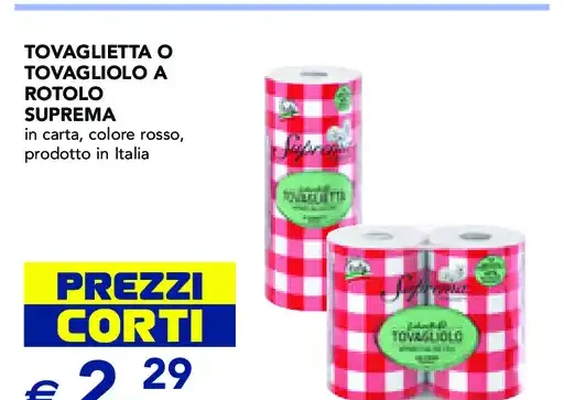 Tovaglietta o tovagliolo a rotolo Suprem a