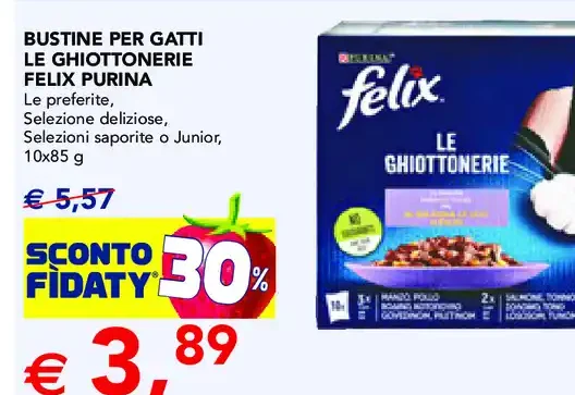 Bustine per gatti Le Ghiottonerie Felix