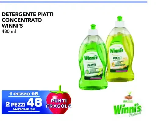 Detergente piatti concentrato Winni's 480 ml
