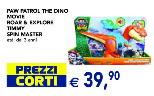 Paw Patrol The Dino Movie Roar & Explore Timmy Spin Master