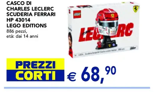 Casco di Charles Leclerc Scuderia Ferrari HP 43014 Lego Editions