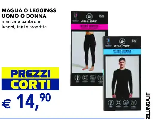Maglia o leggings uomo o donna