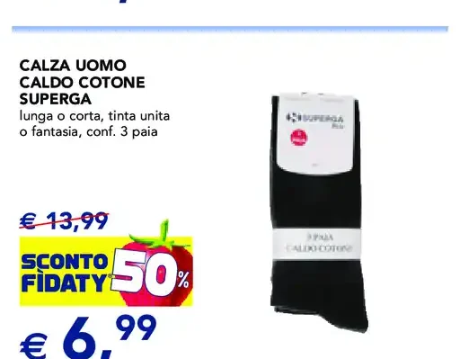 Calza uomo caldo cotone Superga