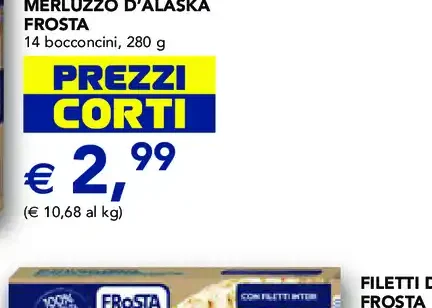 Bocconcini di merluzzo d’Alaska Frosta