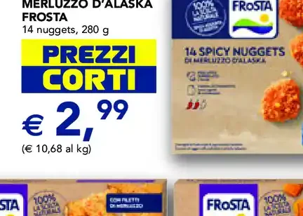 Nuggets spicy merluzzo d’Alaska Frosta