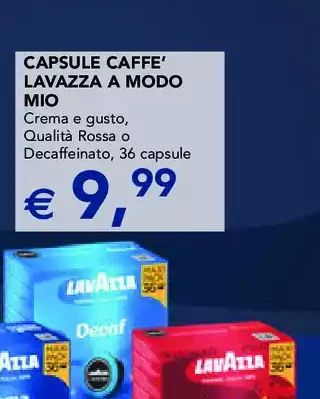 Capsule caffè Lavazza A Modo Mio