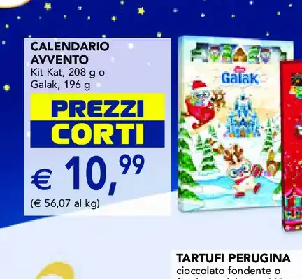 Calendario avvento Kit Kat o Galak
