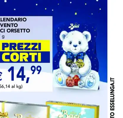 Calendario avvento Baci Orsetto