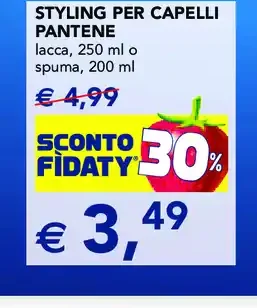 Styling per capelli Pantene