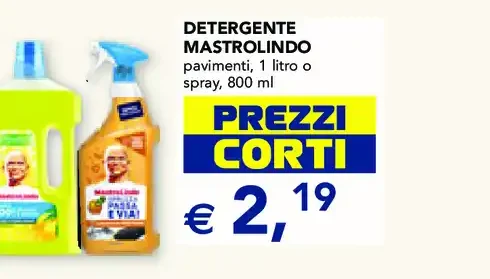Detergente pavimenti Mastro Lindo