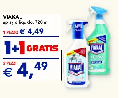 Detergente Viakal spray o liquido 720 ml