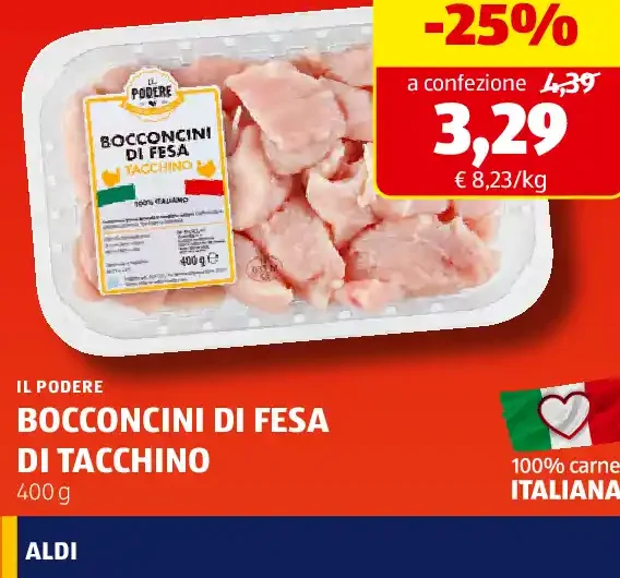 Bocconcini di fesa di tacchino