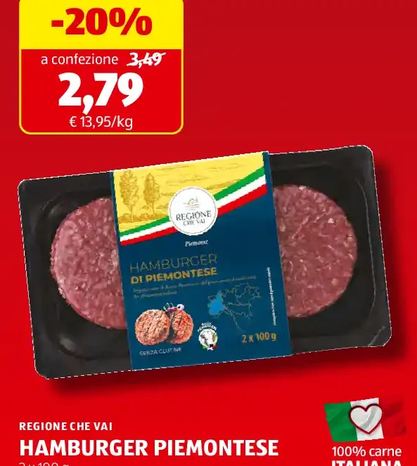 Hamburger piemontese