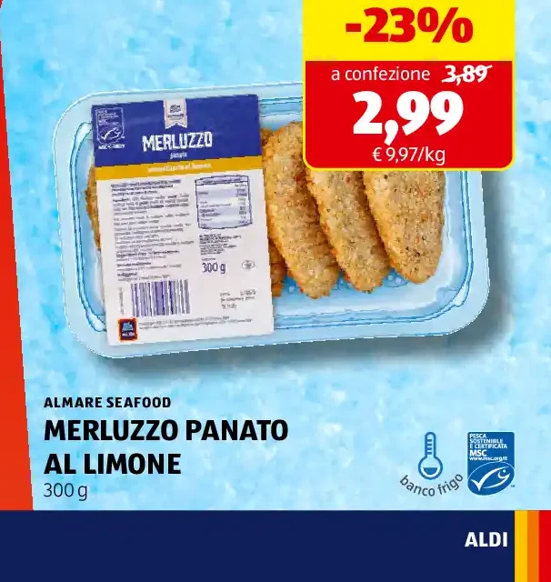 Merluzzo panato al limone