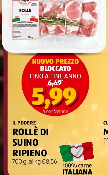 Rollè di suino ripieno