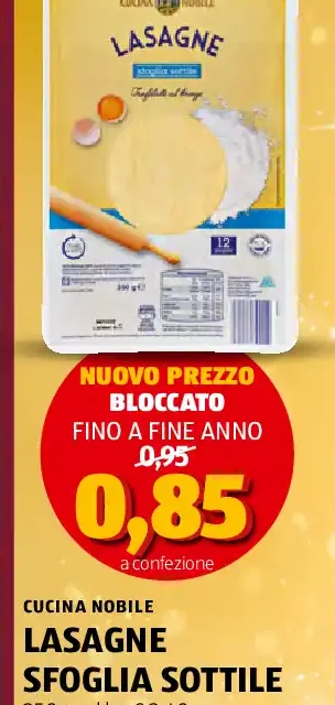 Lasagne sfoglia sottile