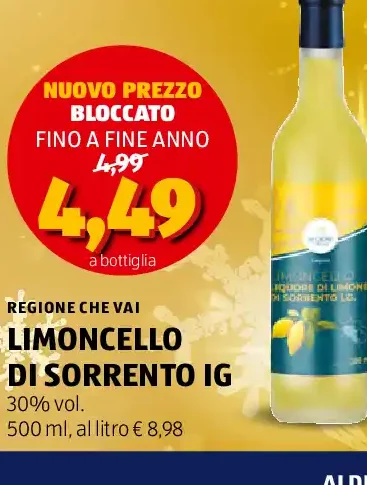 Limoncello di Sorrento IGP