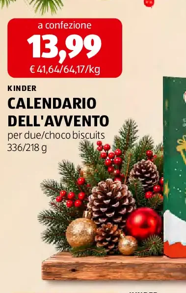 Calendario dell'avvento per due/choco biscuits