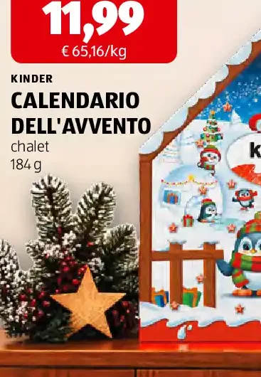 Calendario dell'avvento chalet
