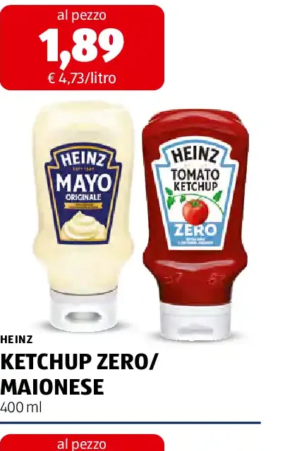 Ketchup zero/Maionese