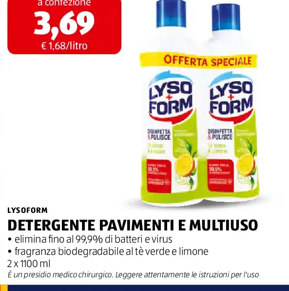 Detergente pavimenti e multiuso