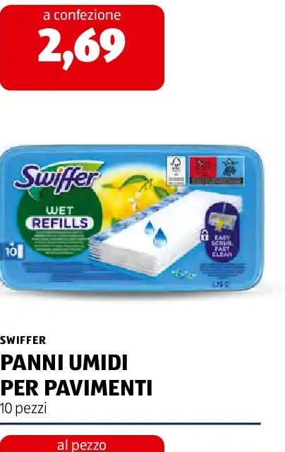 Panni umidi per pavimenti