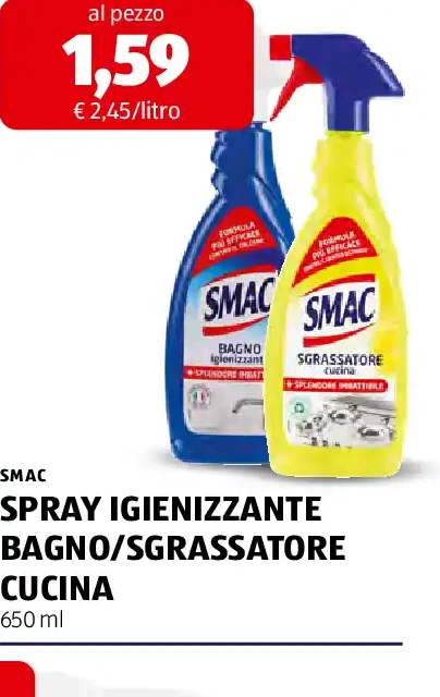 Spray igienizzante bagno/sgrassatore cucina
