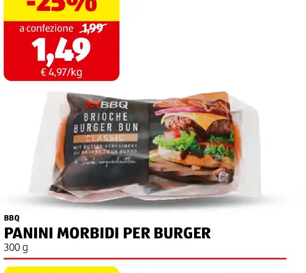 Panini morbidi per burger