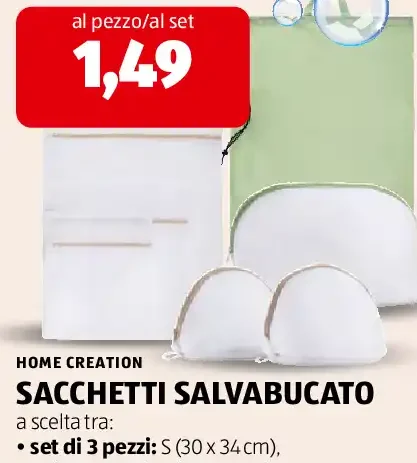 Sacchetti salvabucato