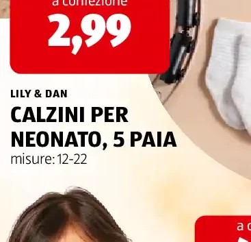 Calzini per neonato, 5 paia