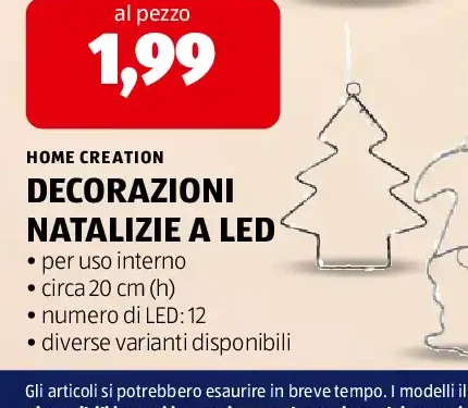Decorazioni natalizie a LED