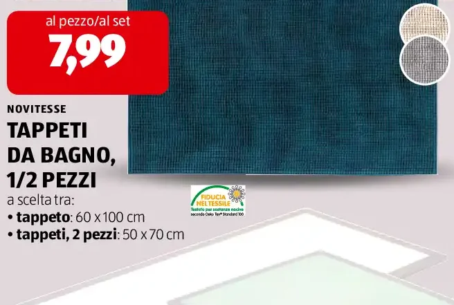 Tappeti da bagno, 1/2 pezzi