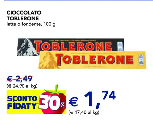 Cioccolato Toblerone