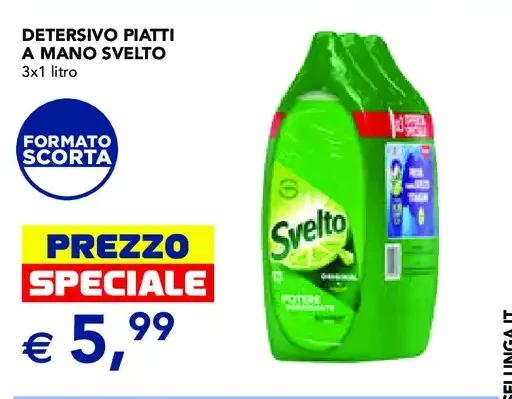 Detersivo piatti a mano Svelto