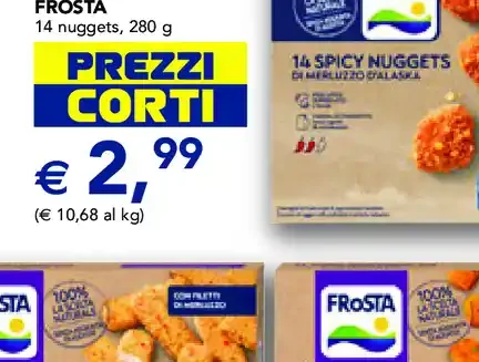 Nuggets spicy merluzzo d'Alaska Frosta