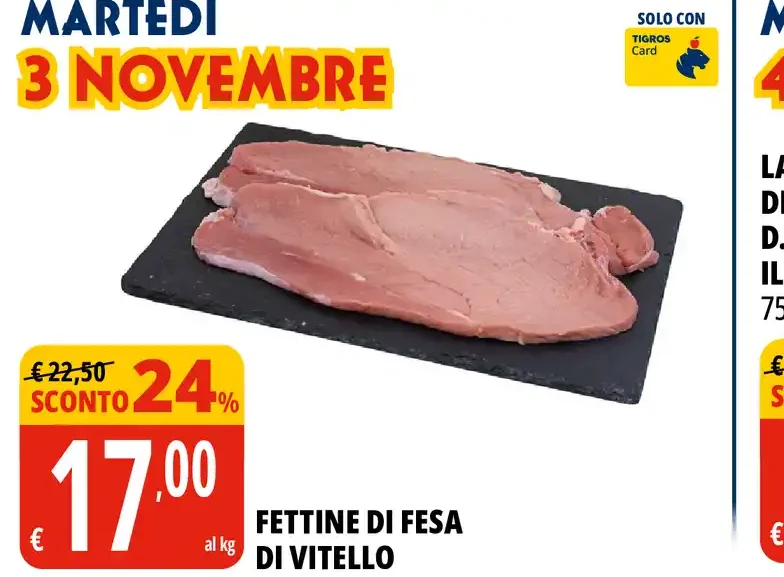 Fettine di fesa di vitello