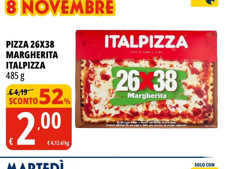 Pizza 26x38 Margherita Italpizza