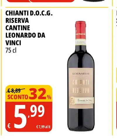 Chianti D.O.C.G. Riserva Cantine Leonardo da Vinci