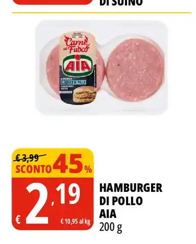 Hamburger di pollo AIA