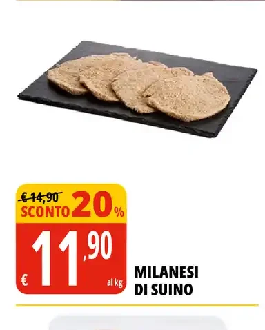 Milanesi di suino