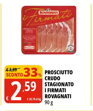 Prosciutto crudo stagionato I Firmati Rovagnati