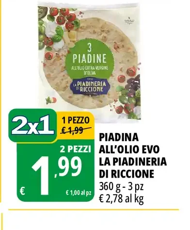 Piadina all'olio EVO La Piadineria di Riccione