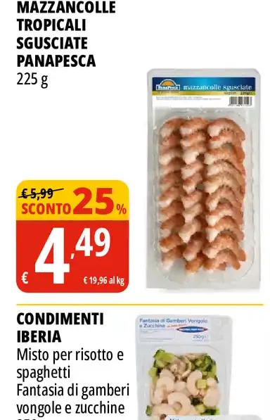 Mazzancolle tropicali sgusciate Panapesca