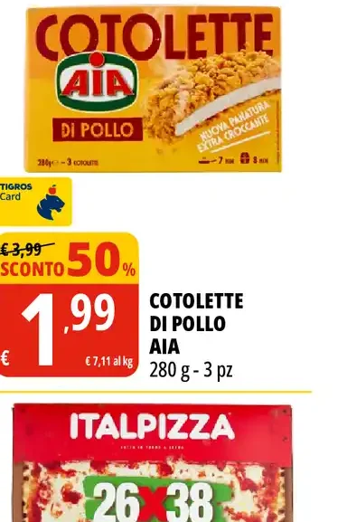 Cotolettе di pollo Aia