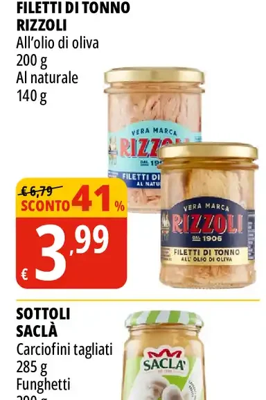 Filetti di tonno Rizzoli