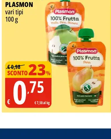 Pouch 100% frutta Plasmon