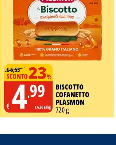 Biscotto Cof anetto Plasmon